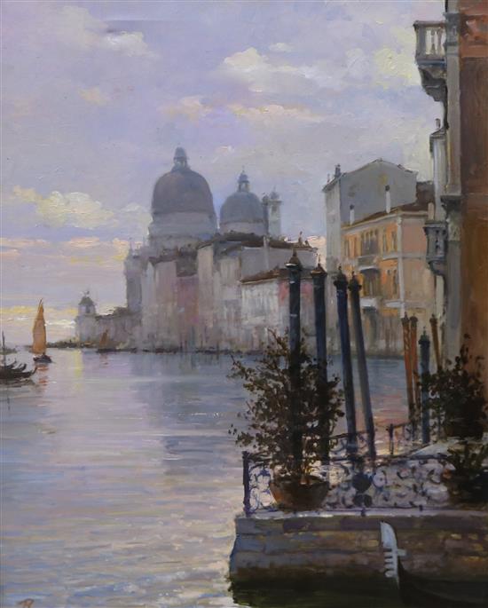 R.E. Venetian lagoon scene 19 x 15in.